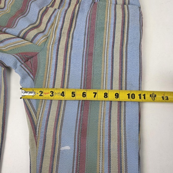 Vintage Levi's Sta-Prest Dress Pants Mens 30x28 Multicolor Stripe Slacks 70s - Picture 13 of 16